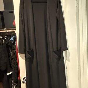 Black Duster with Pockets